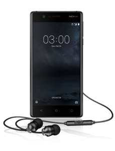 Nokia 3 with Nokia Stereo Headset
