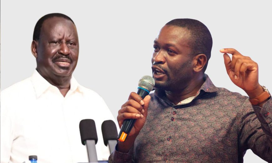 Raila Odinga and Edwin Sifuna
